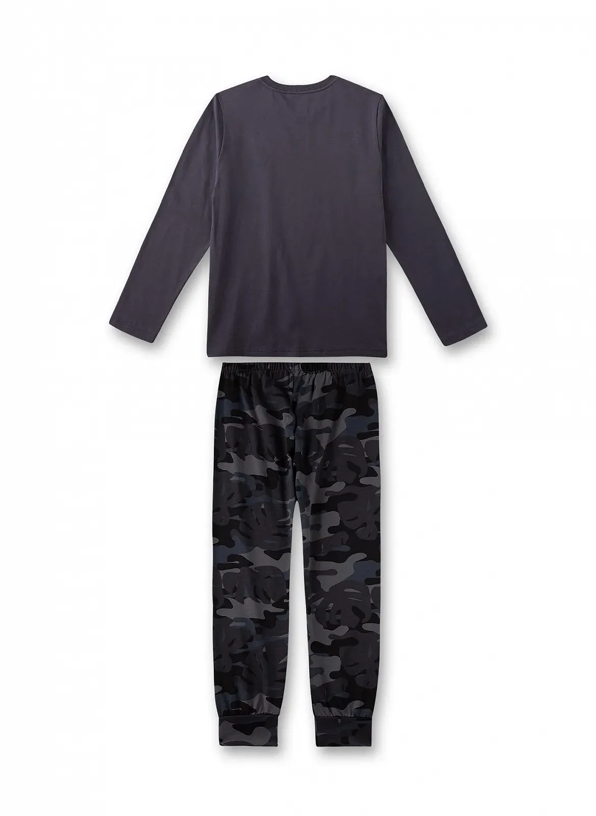 Піжама Sanetta для хлопчиків довга темно-сіра, фото №2 Піжама Sanetta для хлопчиків довга темно-сіра, фото №2