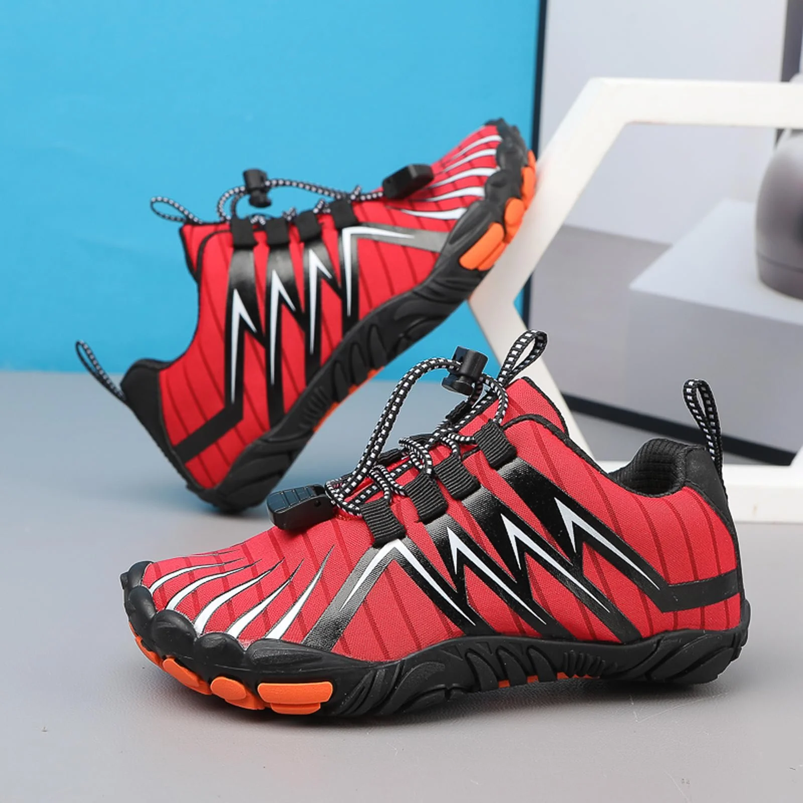 Детская обувь для босоножек для мальчиков и девочек, дышащие нескользящие походные туфли, легкие спортивные кроссовки, размеры EU 26-40, фото №6