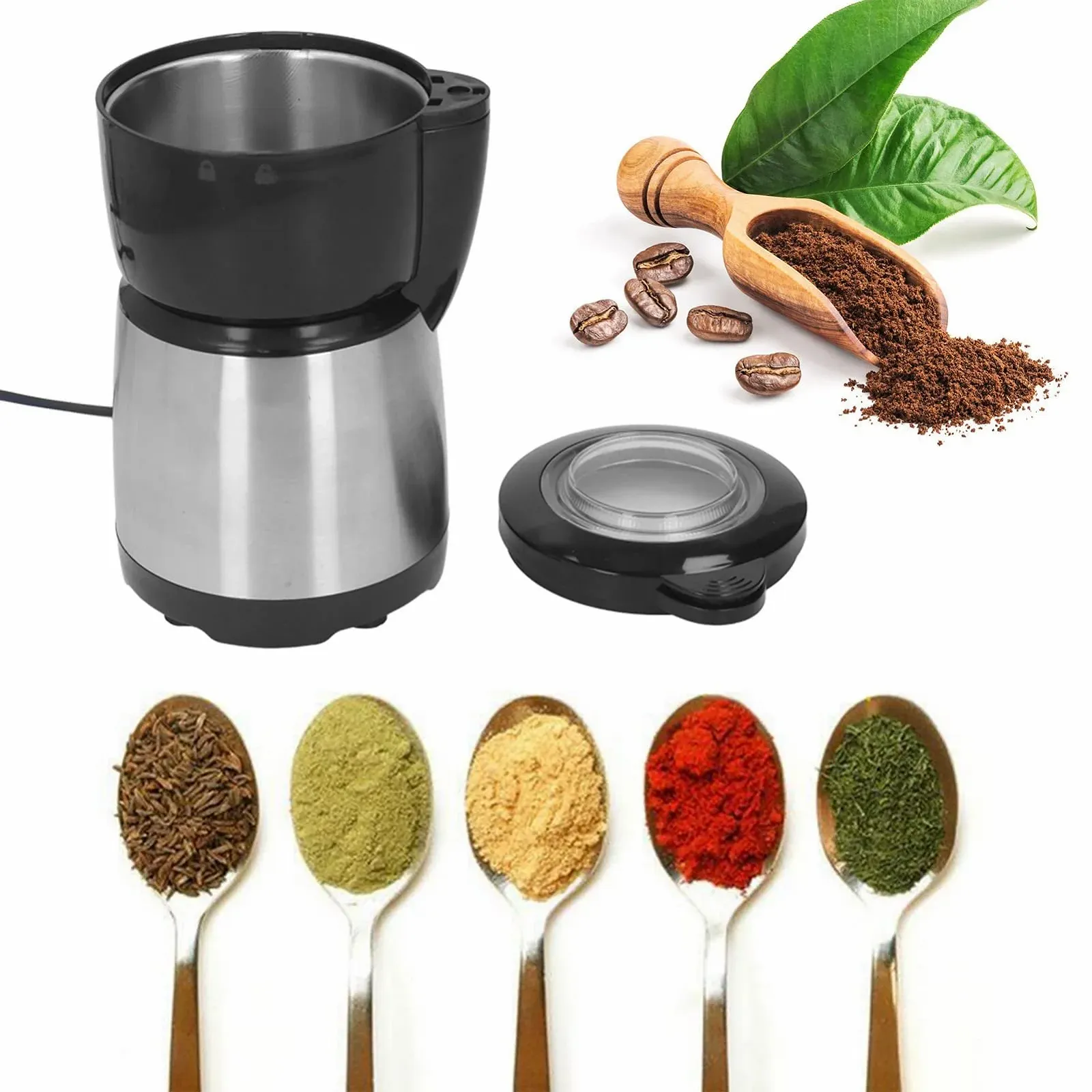 Электрическая кофемолка Topyond 200 Вт, EU Plug, 220 В, фото №6