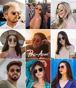 Сонцезахисні окуляри багатокутні Pro Acme для чоловіків та жінок, справжні скляні лінзи, шестикутна оправа synthetic.ua - Фото 1