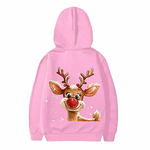 Худи Рождественский свитер для мальчиков и девочек, с длинными рукавами, мягкий, с рождественским принтом, милый пуловер, одежда для девочек synthetic.ua - Фото 1