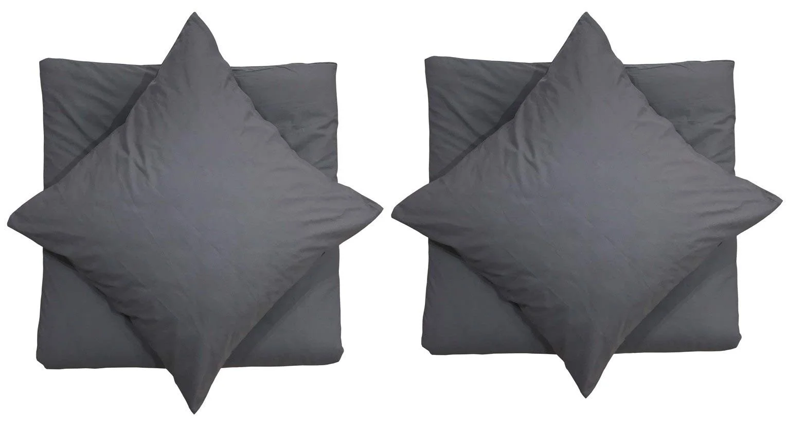 Постільна білизна Leonado Vicenti 135 x 200 см Набір з 4 предметів Renforcé 100% бавовна Однотонна з блискавкою, фото №2