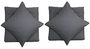 Постільна білизна Leonado Vicenti 135 x 200 см Набір з 4 предметів Renforcé 100% бавовна Однотонна з блискавкою synthetic.ua - Фото 1