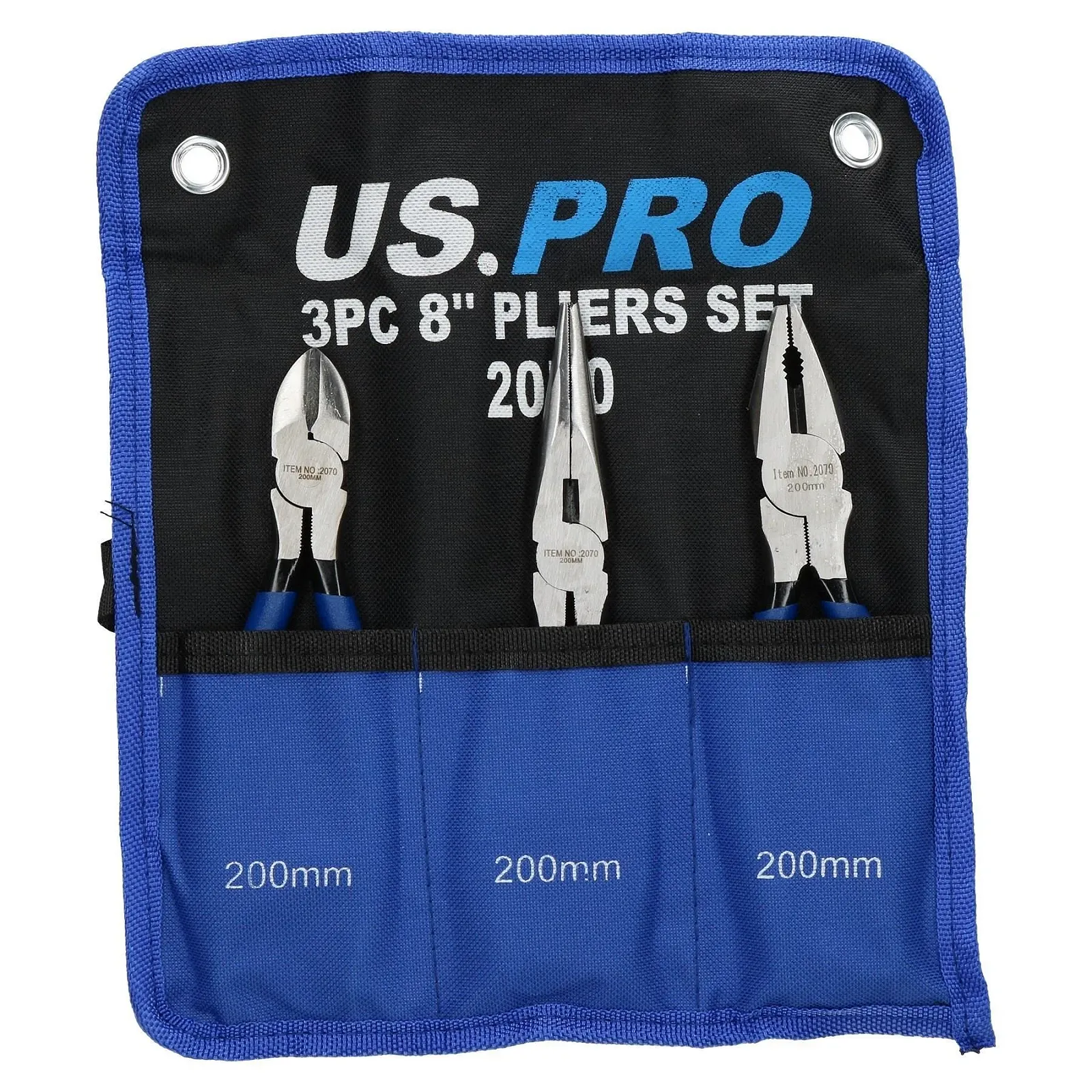 Плоскогубцы профессиональные AT125 3PC (комбинированные/бокорезы и с удлиненными губками), фото №3