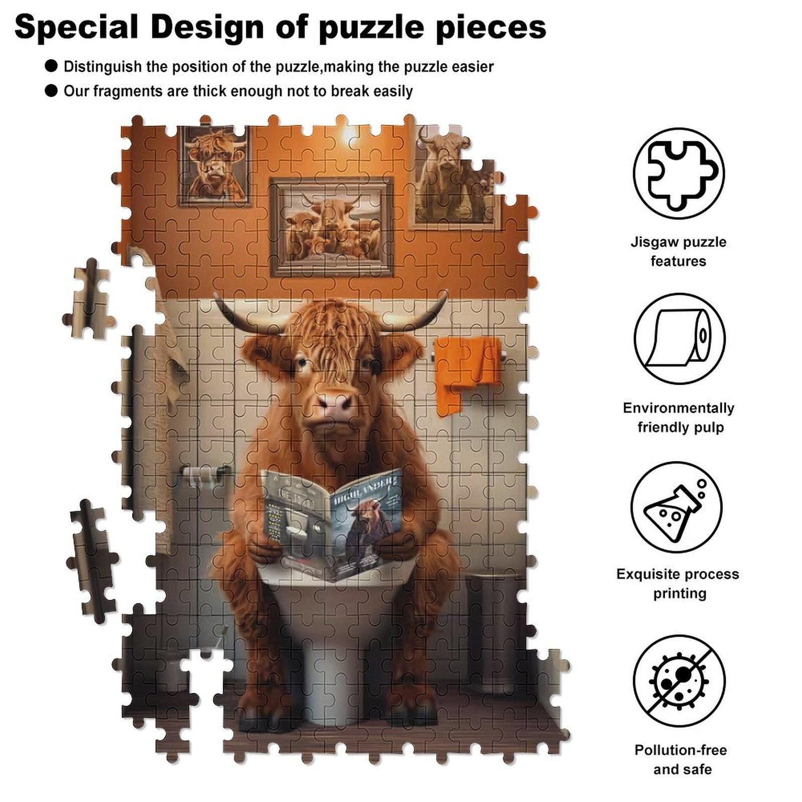 Пазл Cow 300 елементів 42 x 30 см, фото №5