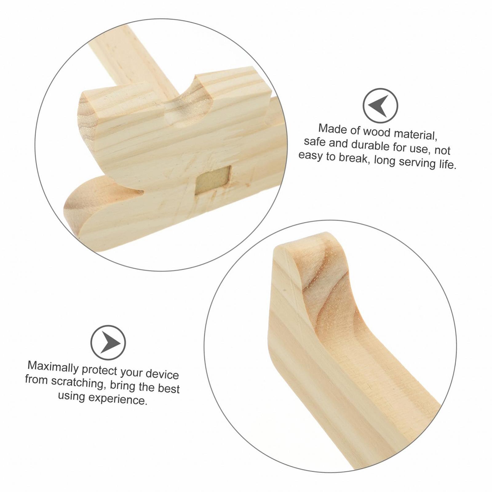 Підставка для ноутбука Дерев'яна Ергономічна Для офісу, дому та конференц-залів Покращує поставу та охолодження, фото №6