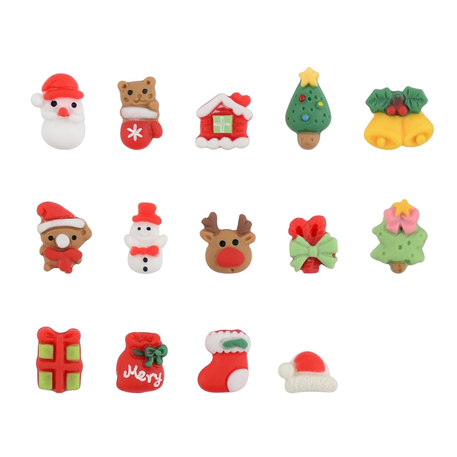 Украшение для ногтей Рождественское из искусственной смолы Плоская задняя часть, фото №8