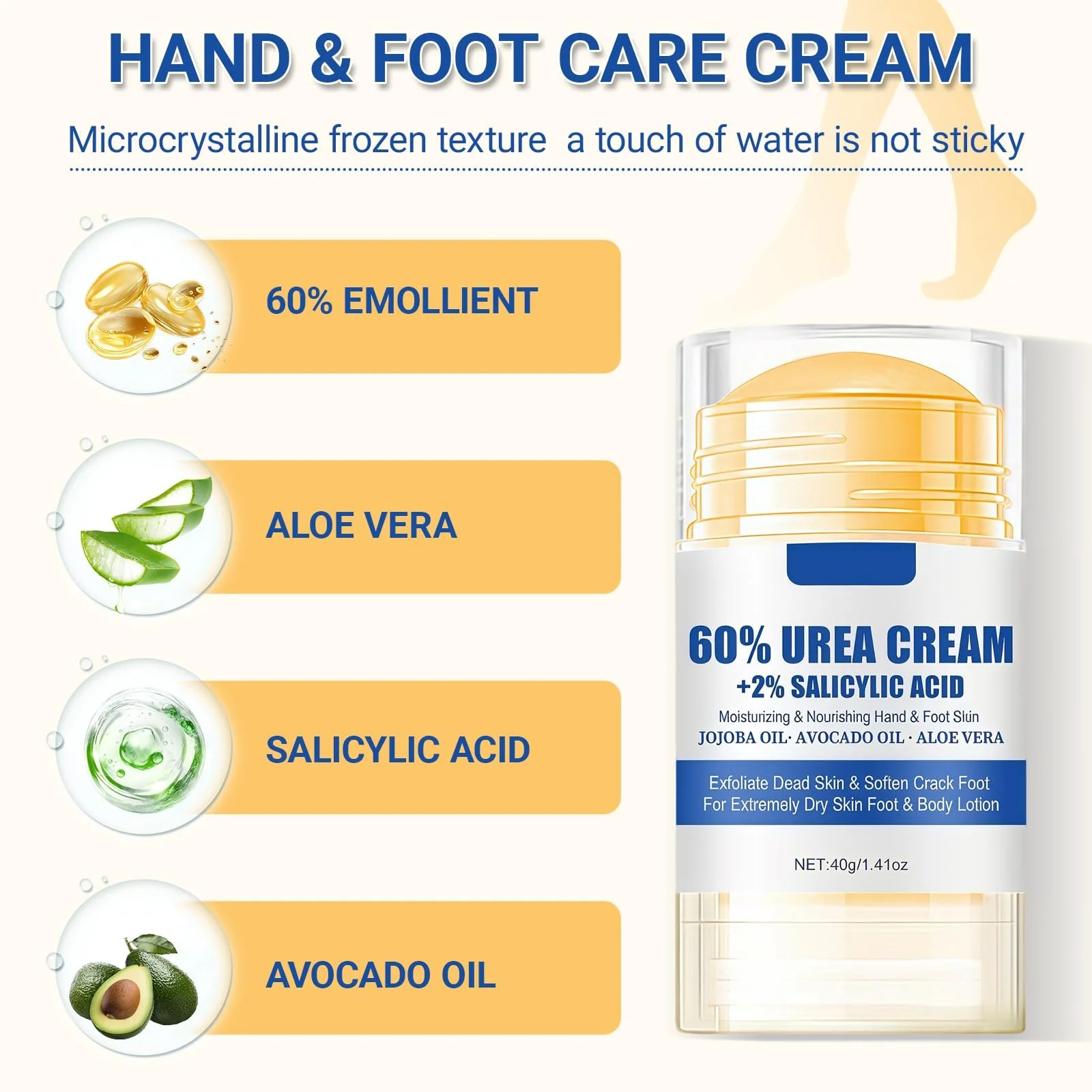 Крем для ног Urea 60% Foot Cream 40 г, фото №2