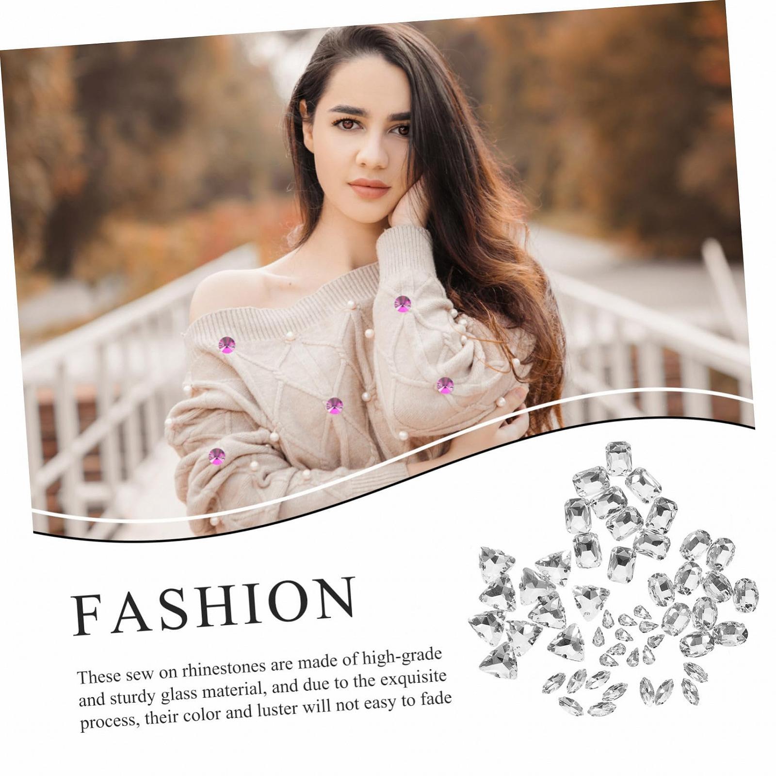 Стразы Круглые Стеклянные для декора одежды, 48st, для рукоделия, фото №7