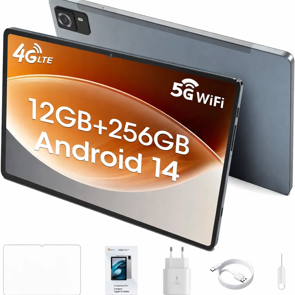 Планшет 10.9" Full HD CWOWDEFU P35W (6+6)/128Gb 4G 1-SIM 8 ядер Android 14 6000 mAh Сірий, фото №1