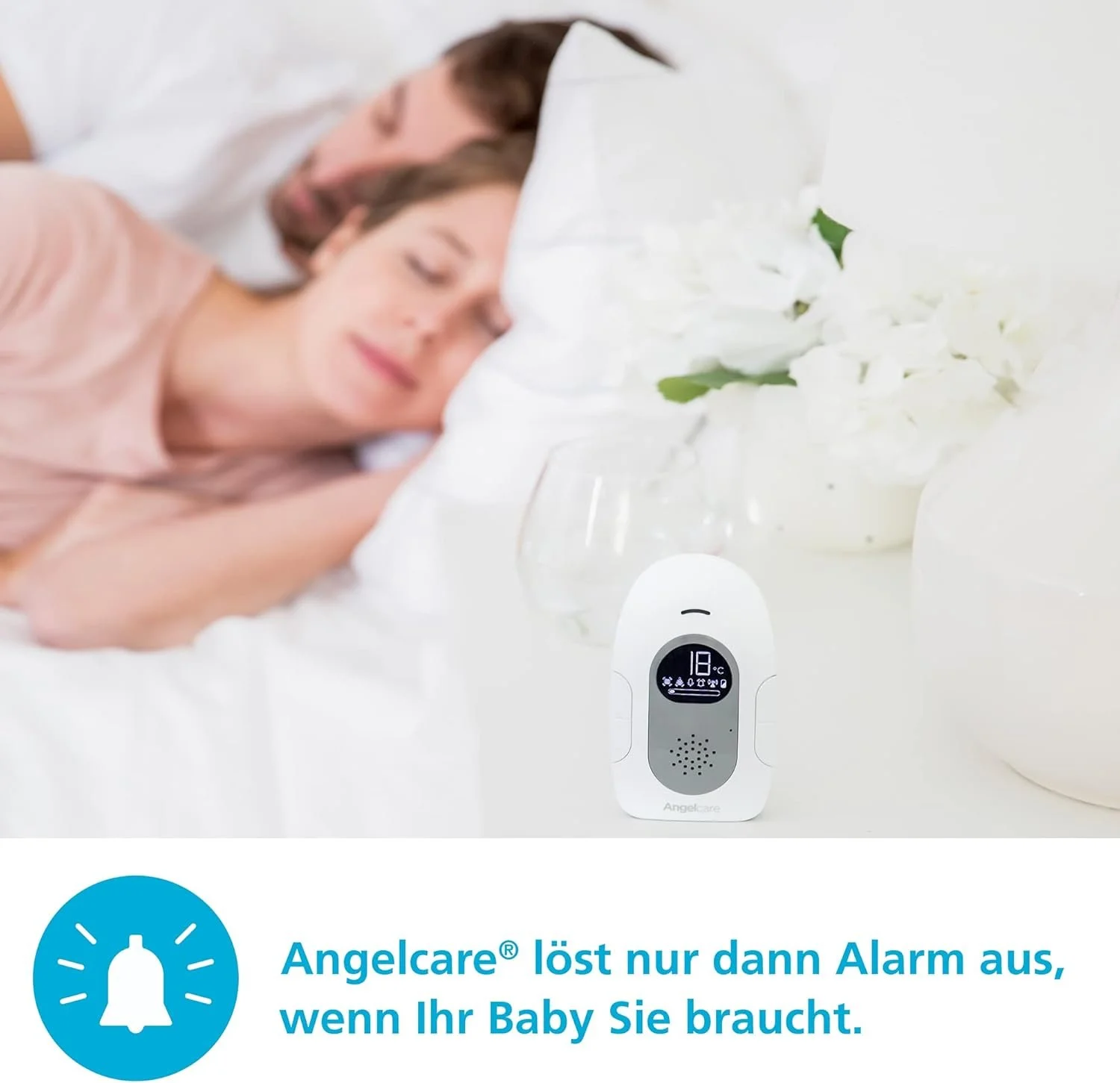 Радионяня Angelcare SmartSensor Pro 2 Белый + 2 беспроводные сенсорные коврики, фото №5