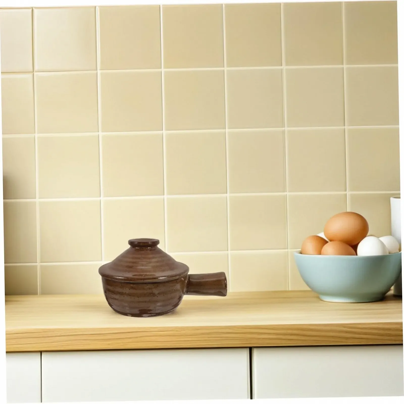 Кастрюли для микроволновой печи Cabilock керамические 2 шт. с крышками, фото №7