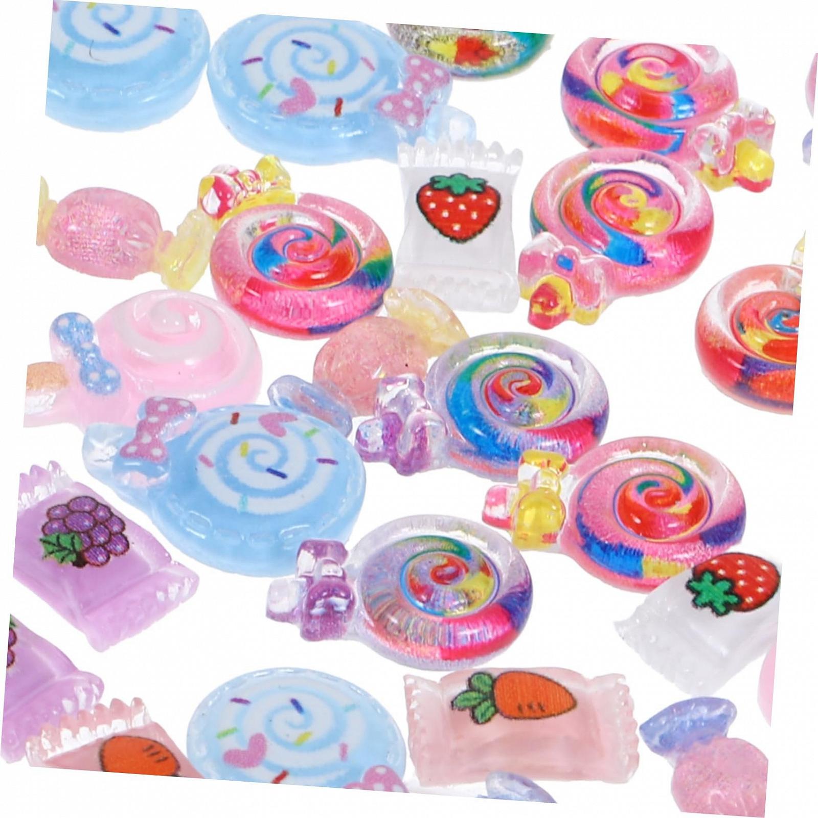 Аксессуары для ногтей 40 шт., блестки для ногтей, тиснение для ногтей, наклейки для лака для ногтей, подвеска-леденец, тату для ногтей, декоративная подвеска для ногтей, подвеска для ногтей, смола, фото №7