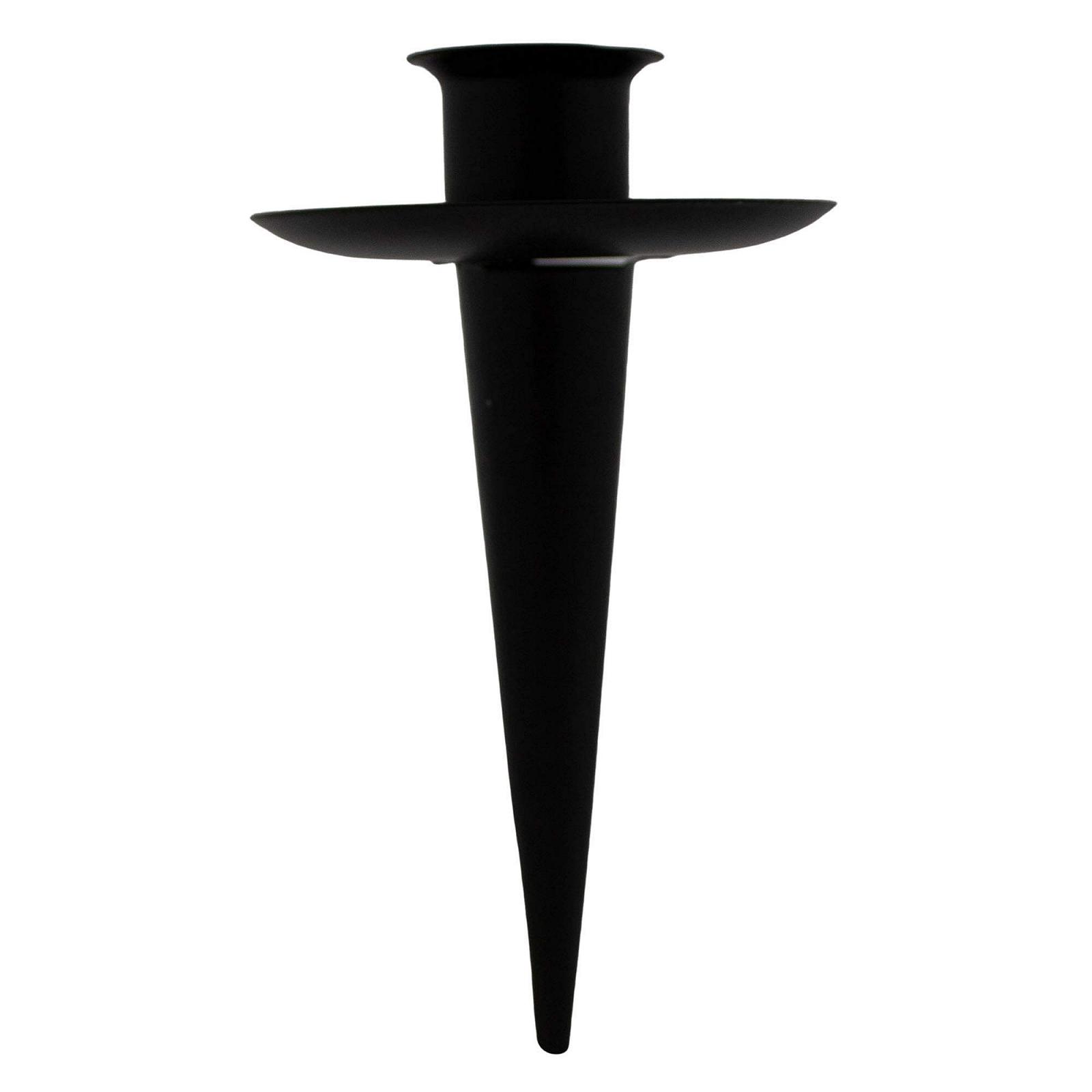 Підсвічник Annastore Набір 4 шт. Металевий Адвент Висота 10 см Чорний, фото №2