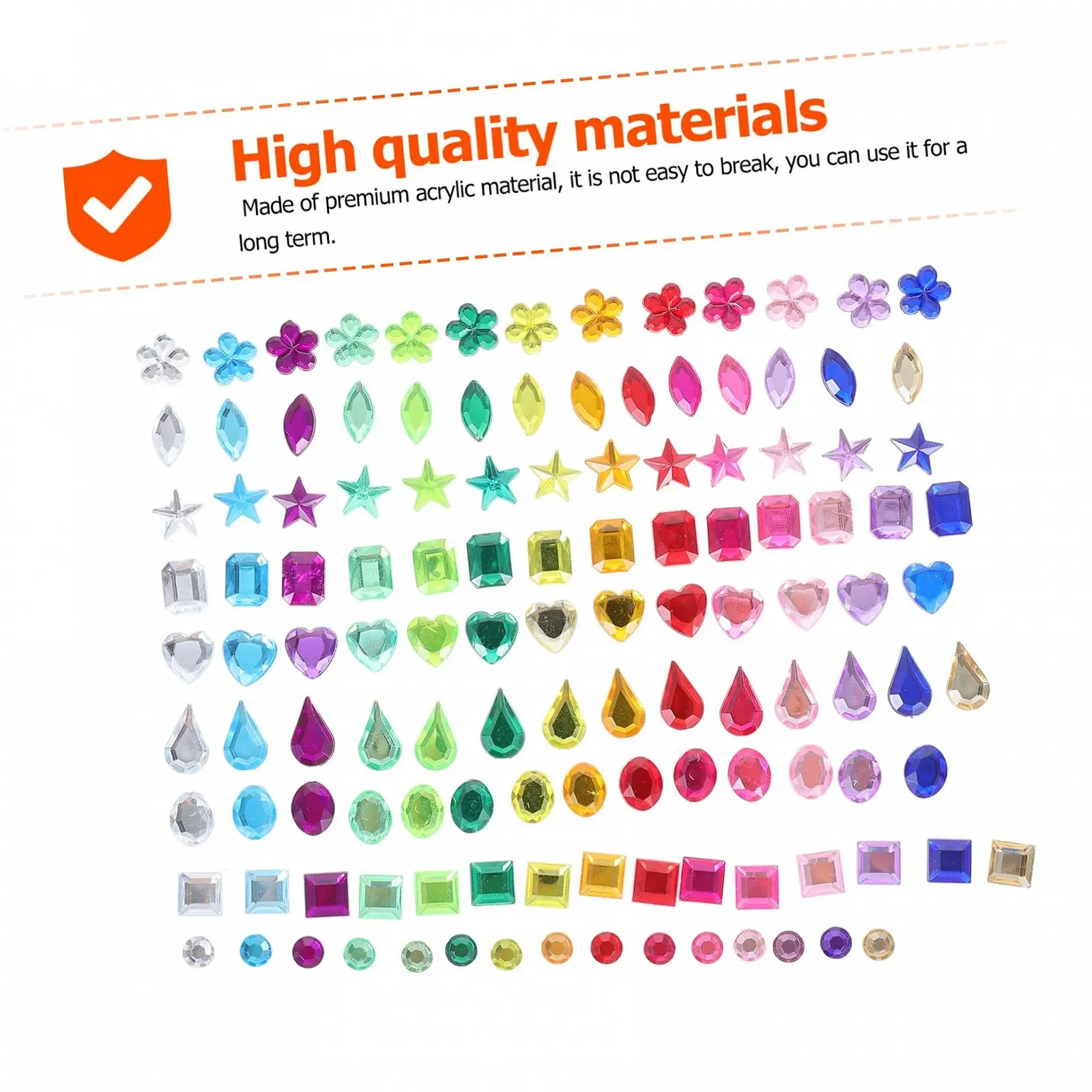 Стрази FRCOLOR Плоскі Креативні Різні форми Барвисті для чохлів телефонів, виробів ручної роботи, фото №6