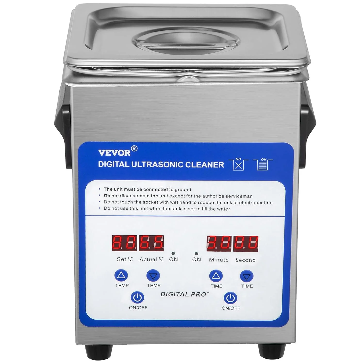 Ультразвуковой очиститель Vevor Ultrasonic Cleaner TH-10ALS Silver, фото №2 Ультразвуковой очиститель Vevor Ultrasonic Cleaner TH-10ALS Silver, фото №2