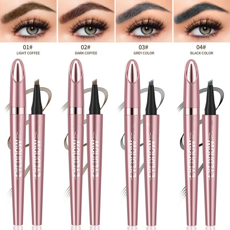 Олівець для брів Eyebrow Microblading Pen Waterproof 2024 Light Coffee, фото №7