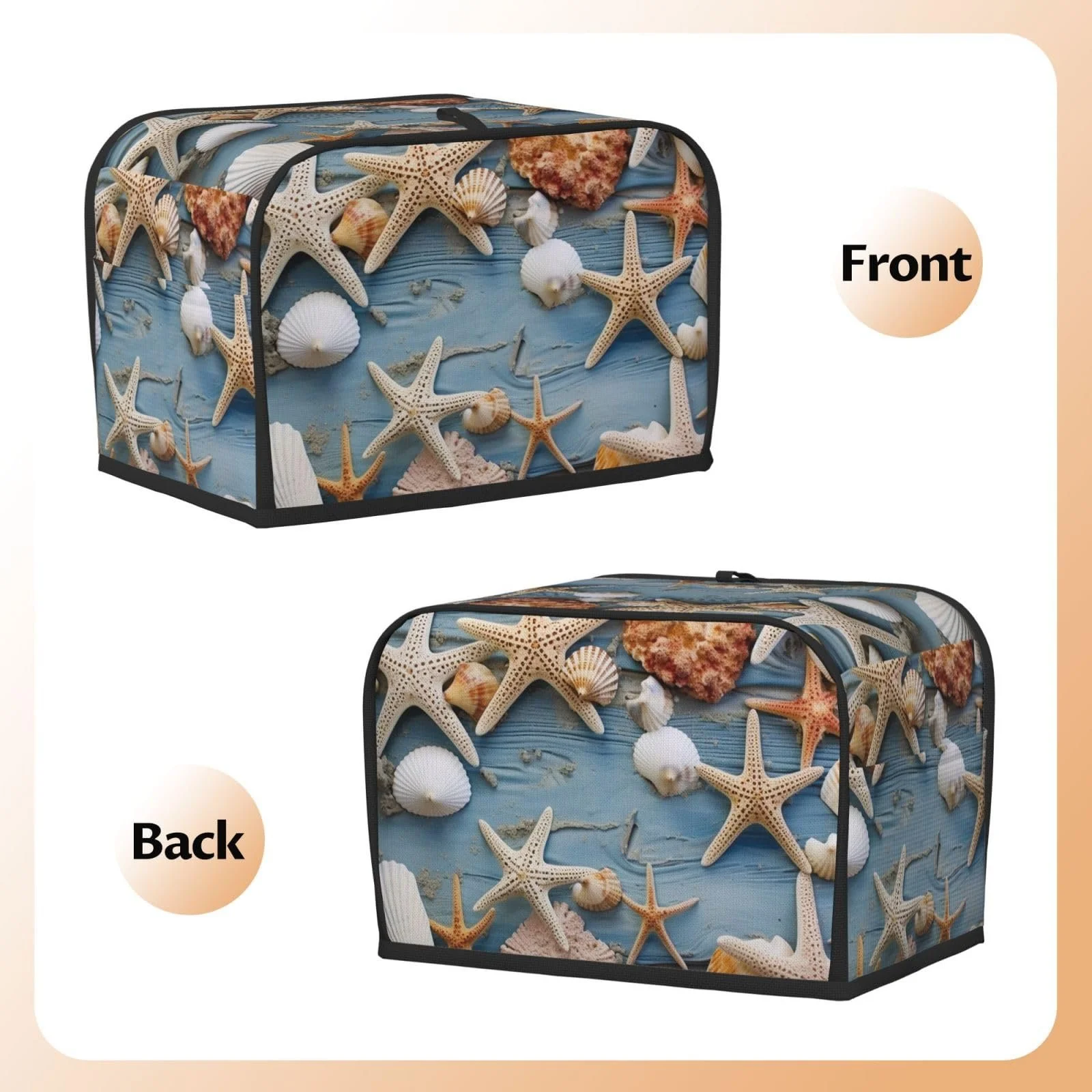 Чехол для тостера Muschel-Seestern-Muster, фото №3 Чехол для тостера Muschel-Seestern-Muster, фото №3