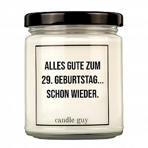Купить Свеча candle guy Ароматическая | С Днем Рождения 29 лет... снова | Ручной работы из 100% соевого воска | 70 часов горения - Фото 1 Свеча candle guy Ароматическая | С Днем Рождения 29 лет... снова | Ручной работы из 100% соевого воска | 70 часов горения - Фото 1