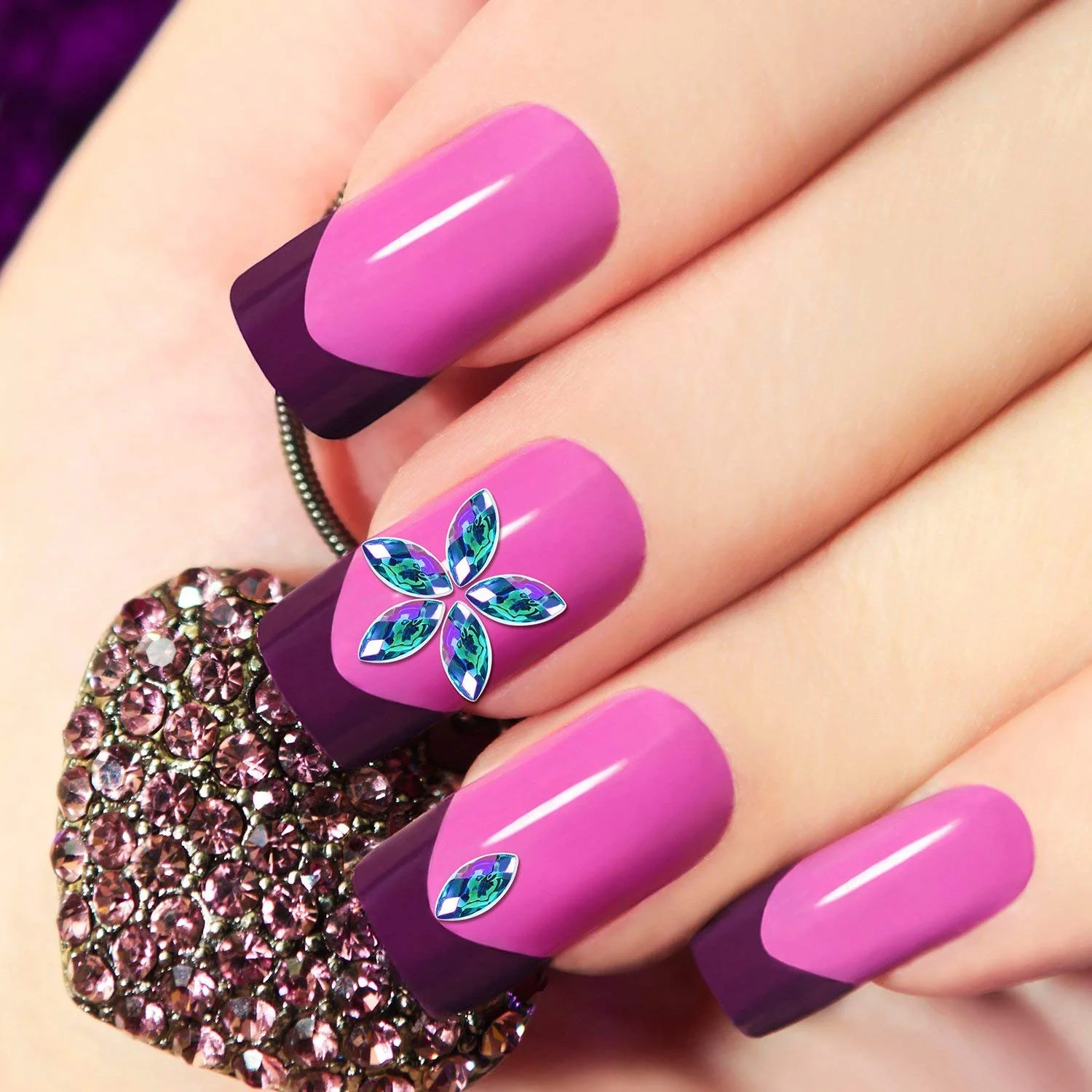 Стрази для нігтів Кінське Око Блискучі Плоска Задня Частина 1200 шт., фото №3