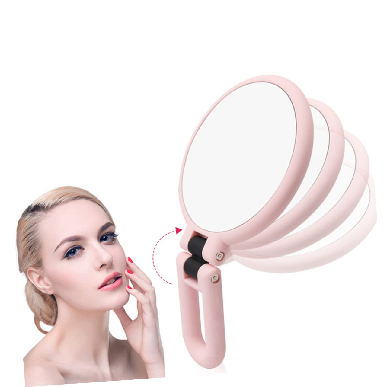 Зеркало Angoily Ванна Косметическое Светодиодное Увеличительное Ручное Двойное, фото №2