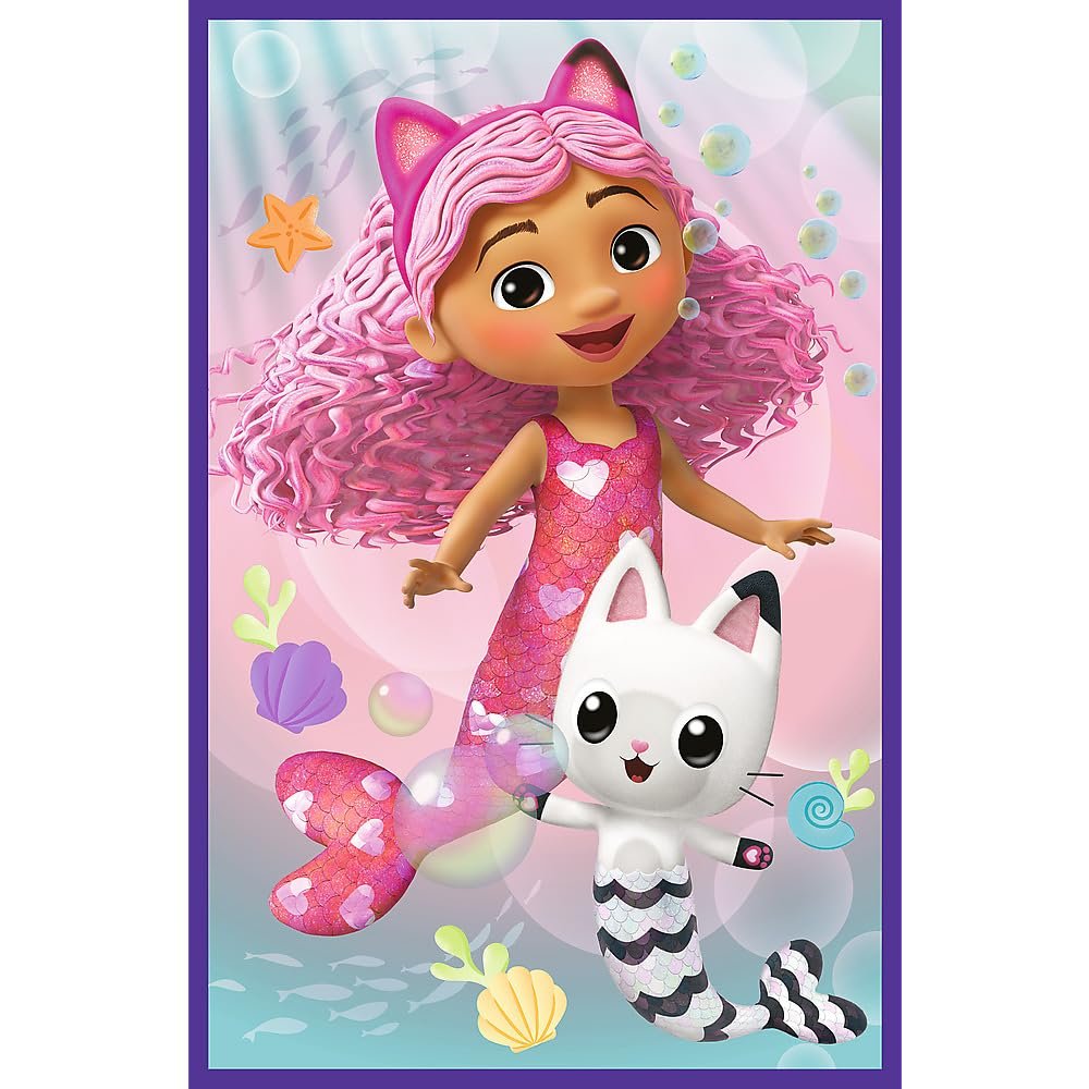 Пазл Trefl Gabby's Dollhouse Gabby's Colourful Days 3-в-1 3 x 80 элементов, фото №5