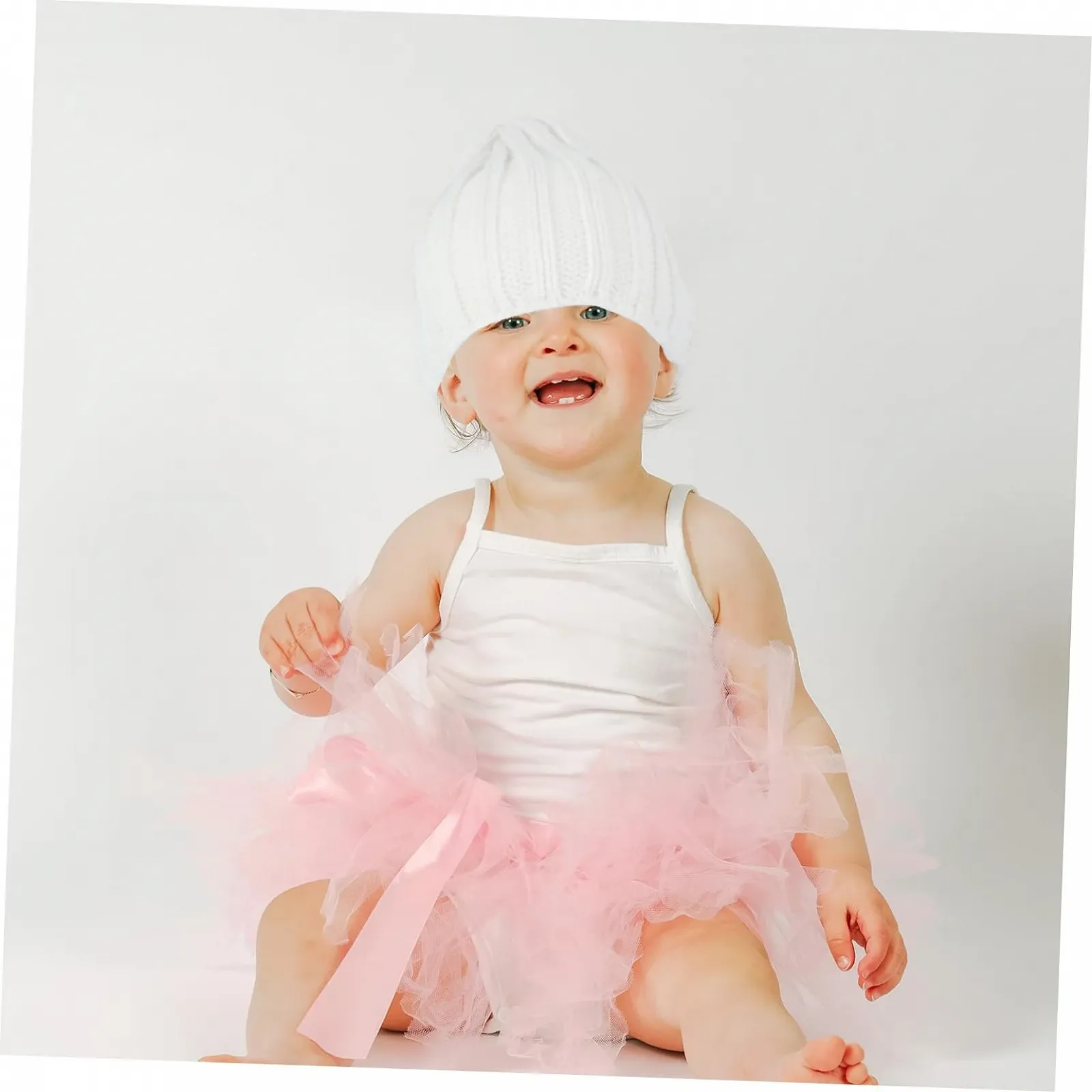 Шапка OATIPHO Вязаная из акрилового волокна для девочек, фото №6 Шапка OATIPHO Вязаная из акрилового волокна для девочек, фото №6