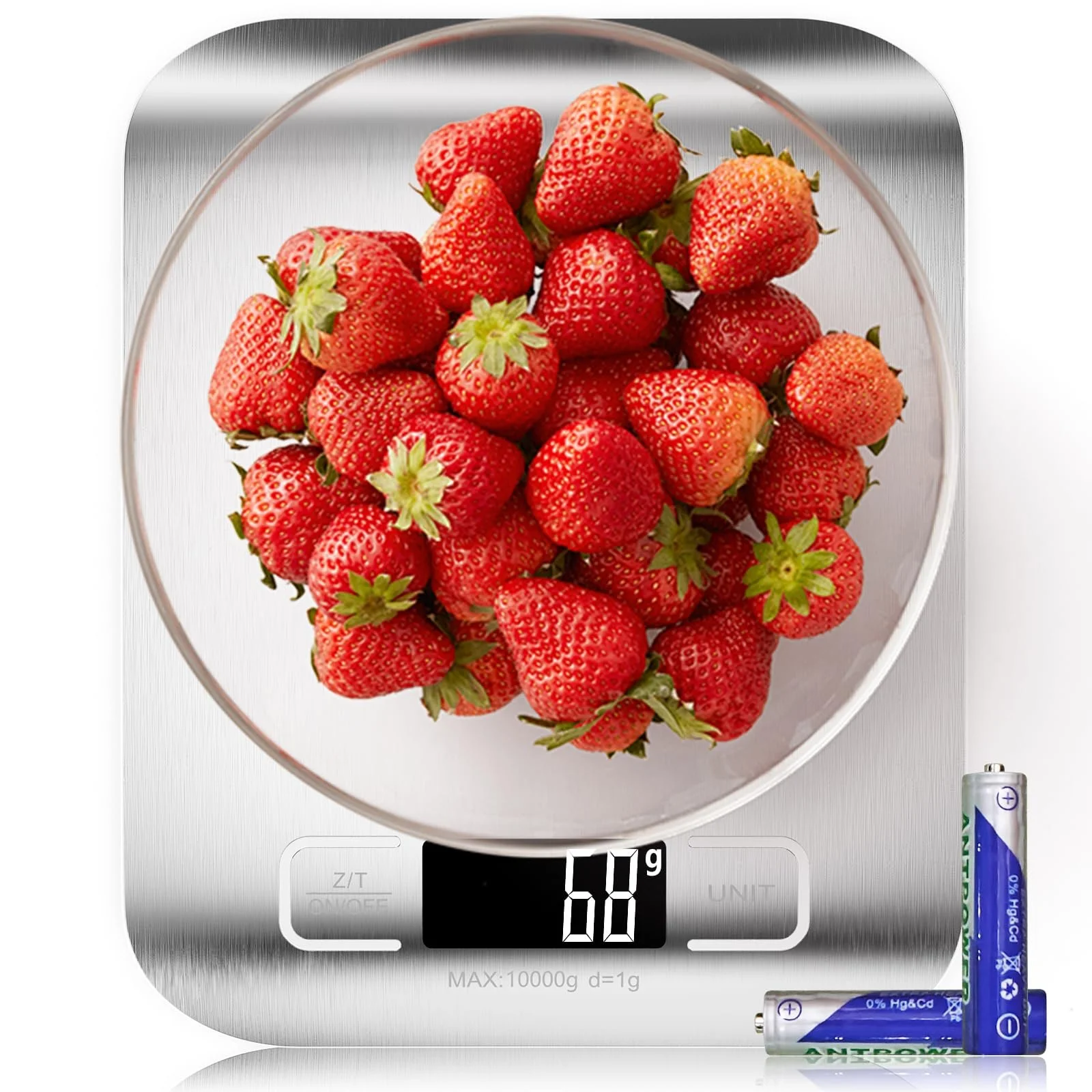 Кухонні ваги GeeRic Digital LCD 10kg 1g Stainless Steel, фото №1 Кухонні ваги GeeRic Digital LCD 10kg 1g Stainless Steel, фото №1