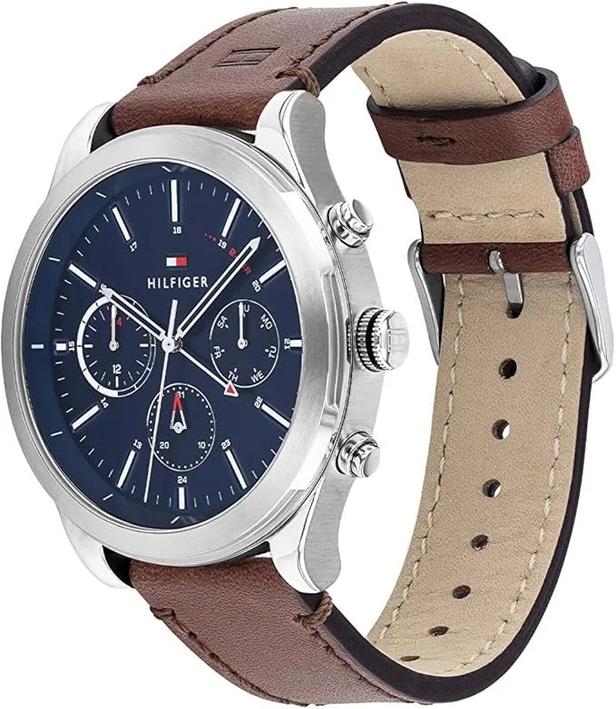 Годинник Tommy Hilfiger Multi Dial Quartz для чоловіків шкіряний ремінець, фото №2 Годинник Tommy Hilfiger Multi Dial Quartz для чоловіків шкіряний ремінець, фото №2