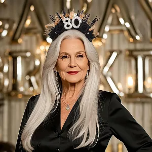 Обруч Черный для Дня рождения для женщин synthetic.ua - Фото 1