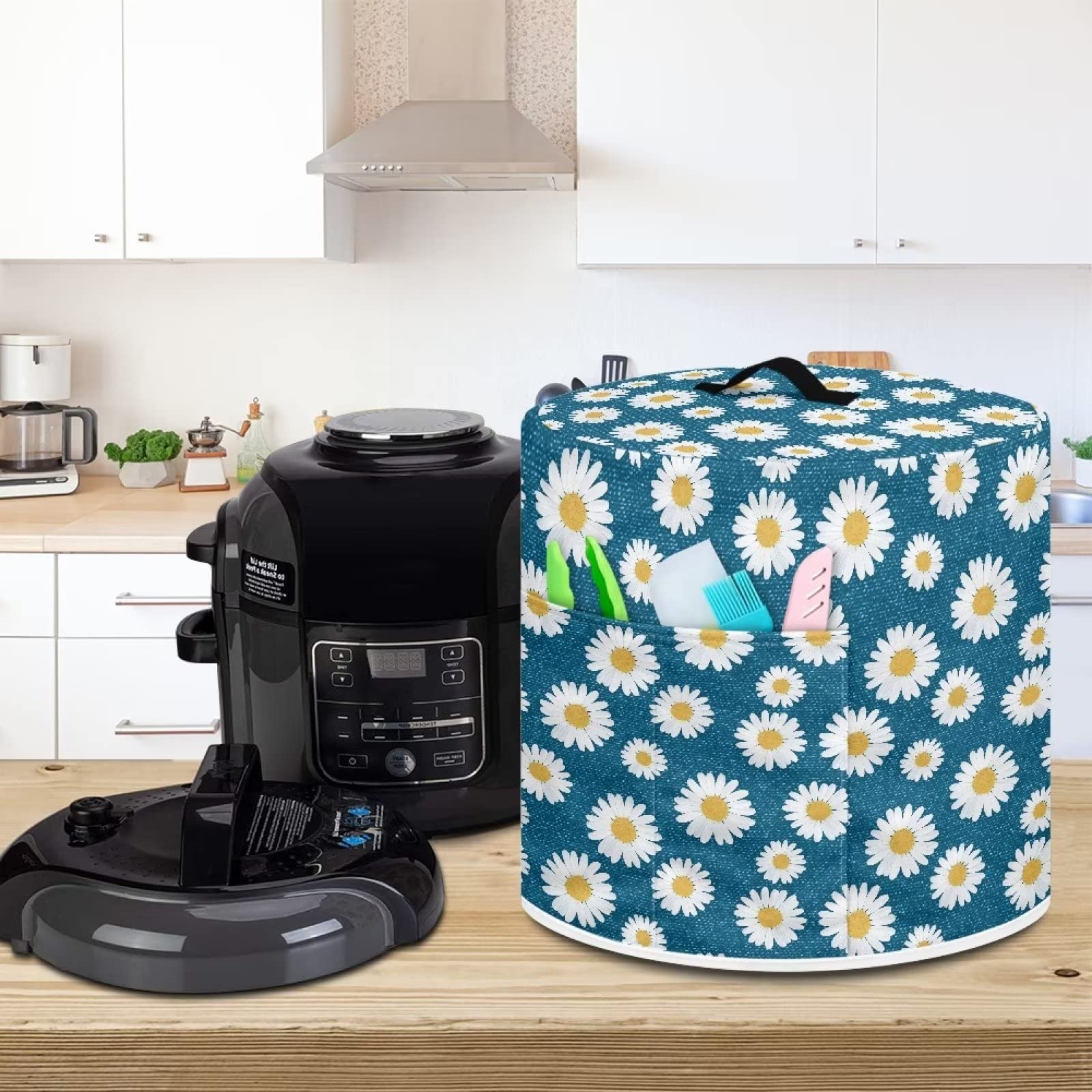 Чехол ZIATUBLES Daisy Floral Slow Cooker Cover Blue Print M, фото №3
