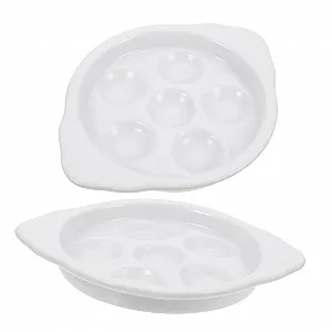 Форма для запекания улиток керамическая с ручками 7 дюймов 2 шт. - Фото 1