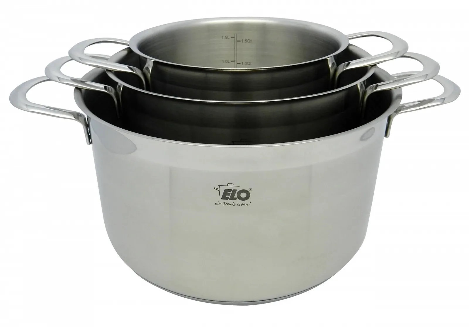Набор кастрюль Elo Top Collection 42515 5 предметов нержавеющая сталь 18/10, фото №3 Набор кастрюль Elo Top Collection 42515 5 предметов нержавеющая сталь 18/10, фото №3