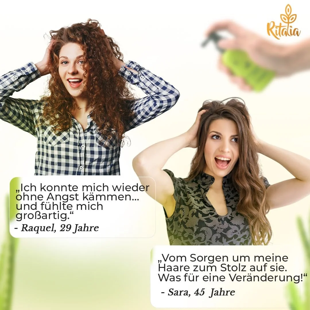 Спрей Ritalia для росту волосся з Saw Palmetto, сироватка для росту волосся для чоловіків та жінок, фото №7