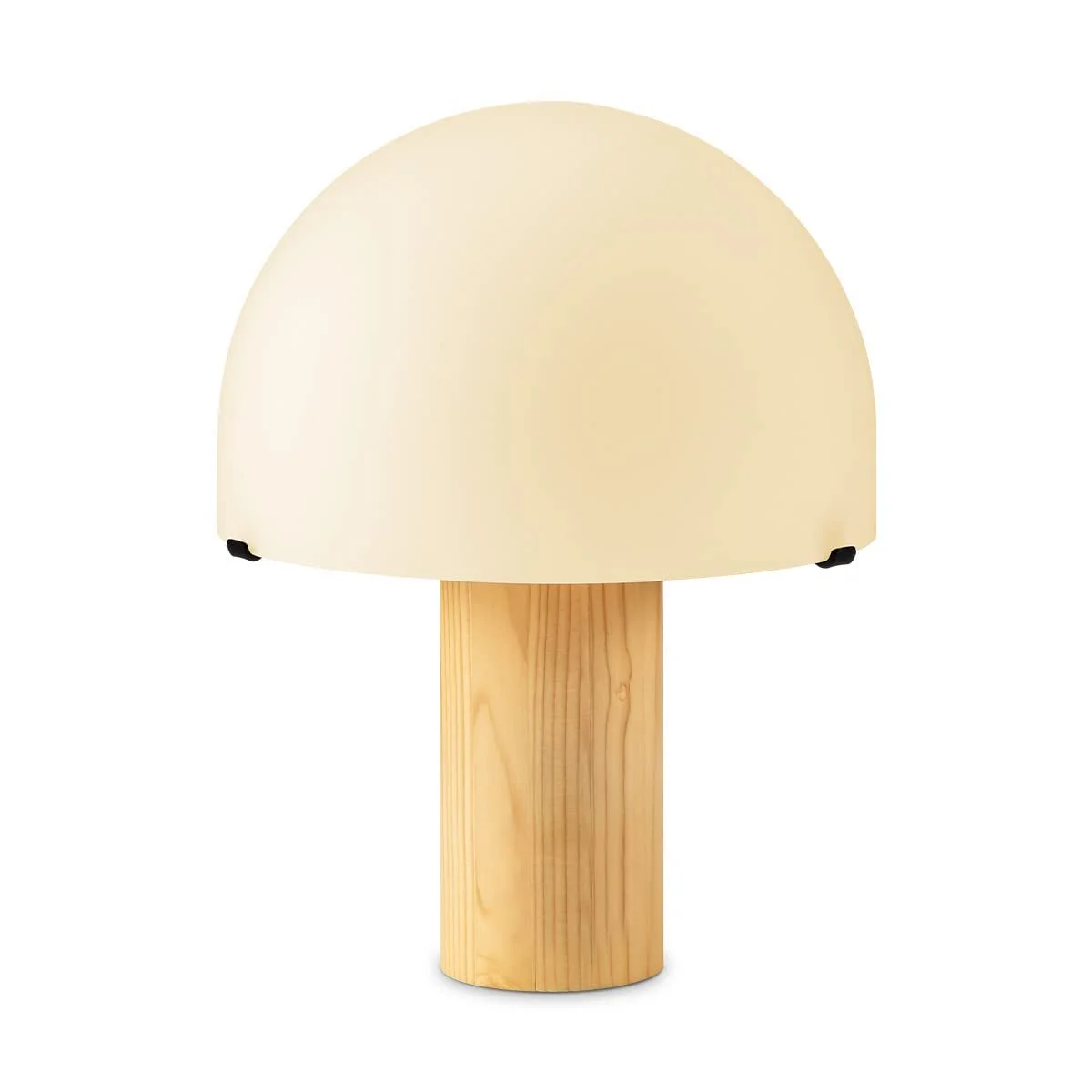 Настільна лампа Home Sweet Home Country House Mushroom 23/23/28 см біла скло та дерево для LED E27, фото №1