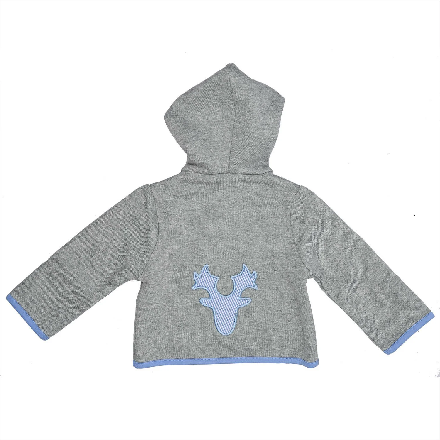 Куртка с капюшоном для мальчиков Eisenherz, серая и светло-голубая, с рогами Маскарадный вид, фото №2