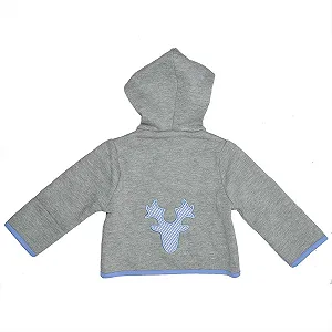 Куртка с капюшоном для мальчиков Eisenherz, серая и светло-голубая, с рогами Маскарадный вид synthetic.ua - Фото 1