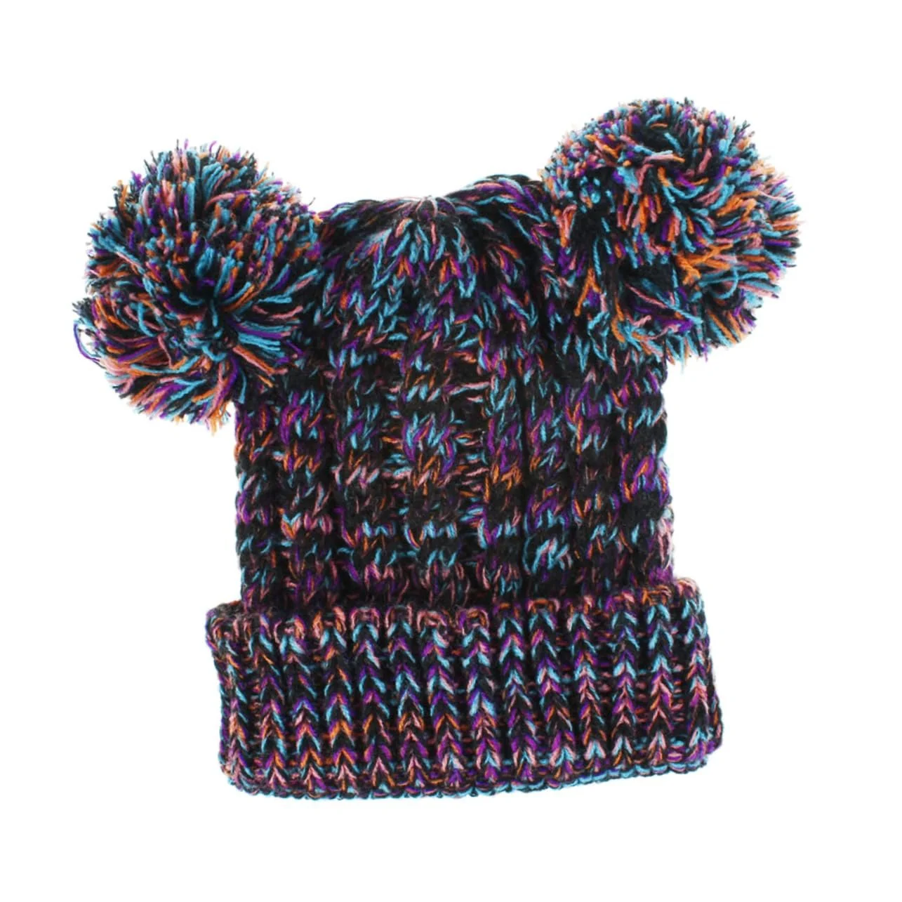 Вязаная шапка VALICLUD с помпонами для девочек, 3 шт., фото №4