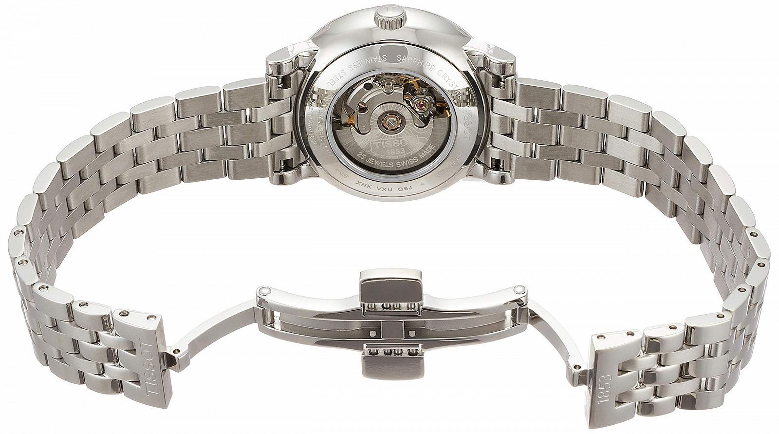 Автоматичний годинник Tissot T1222071103300, сріблястий, Браслет, фото №8