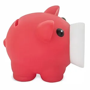 Копилка с мягким резиновым корпусом Красно-белая synthetic.ua - Фото 1