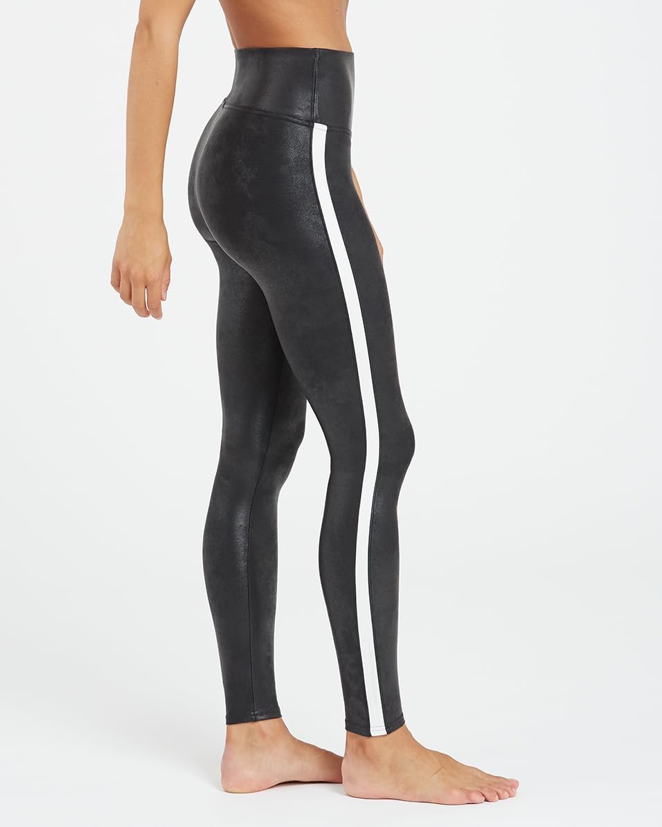 Леггинсы Spanx Искусственная кожа полосатые, фото №3