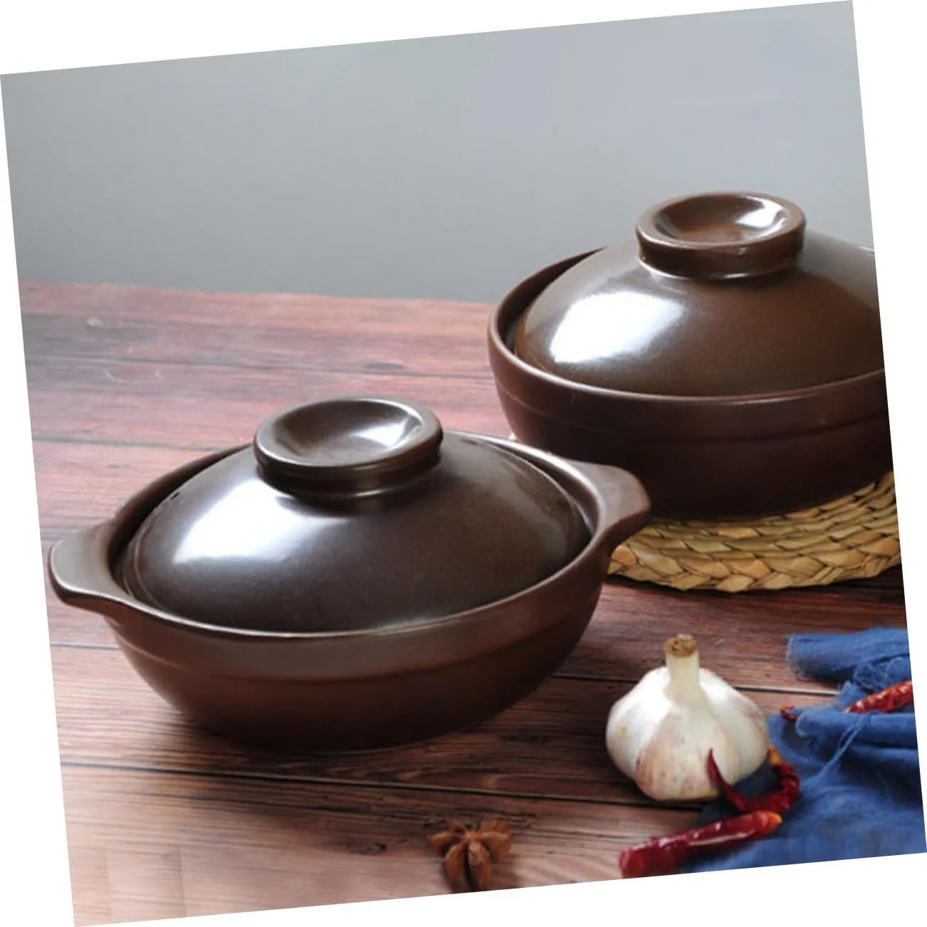 Кастрюля Gatuida Ceramic с боковыми ручками термостойкая, фото №6