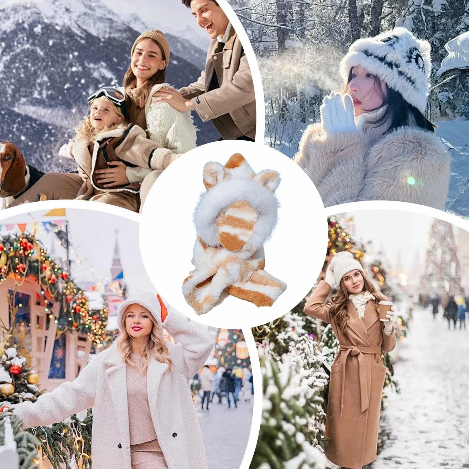 Зимова шапка-капюшон, фото №4