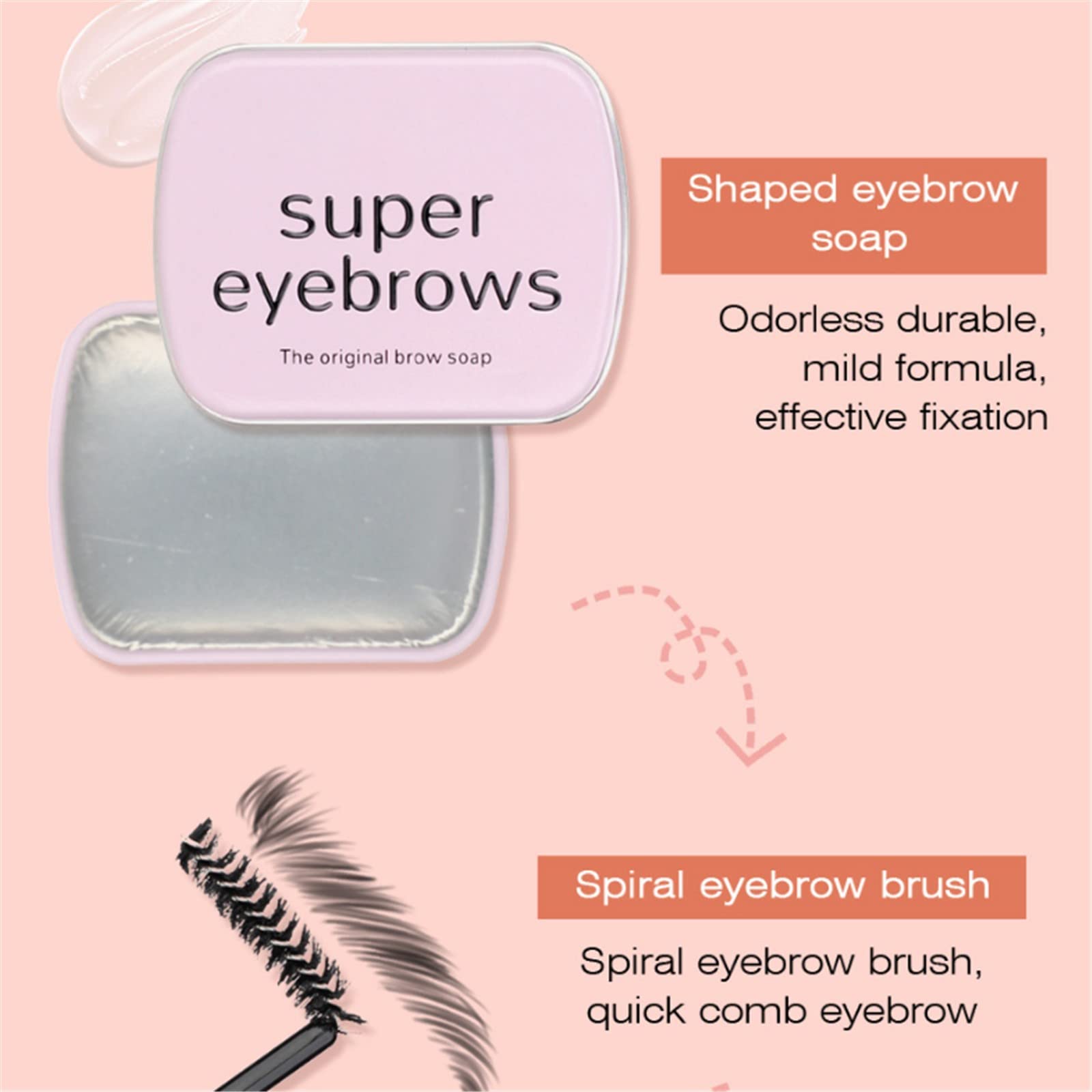 Мыло для бровей Ofenbronze Natural Refreshing Styling Soap Farblos Transparent L Прозрачный (Clear, One Size), фото №4