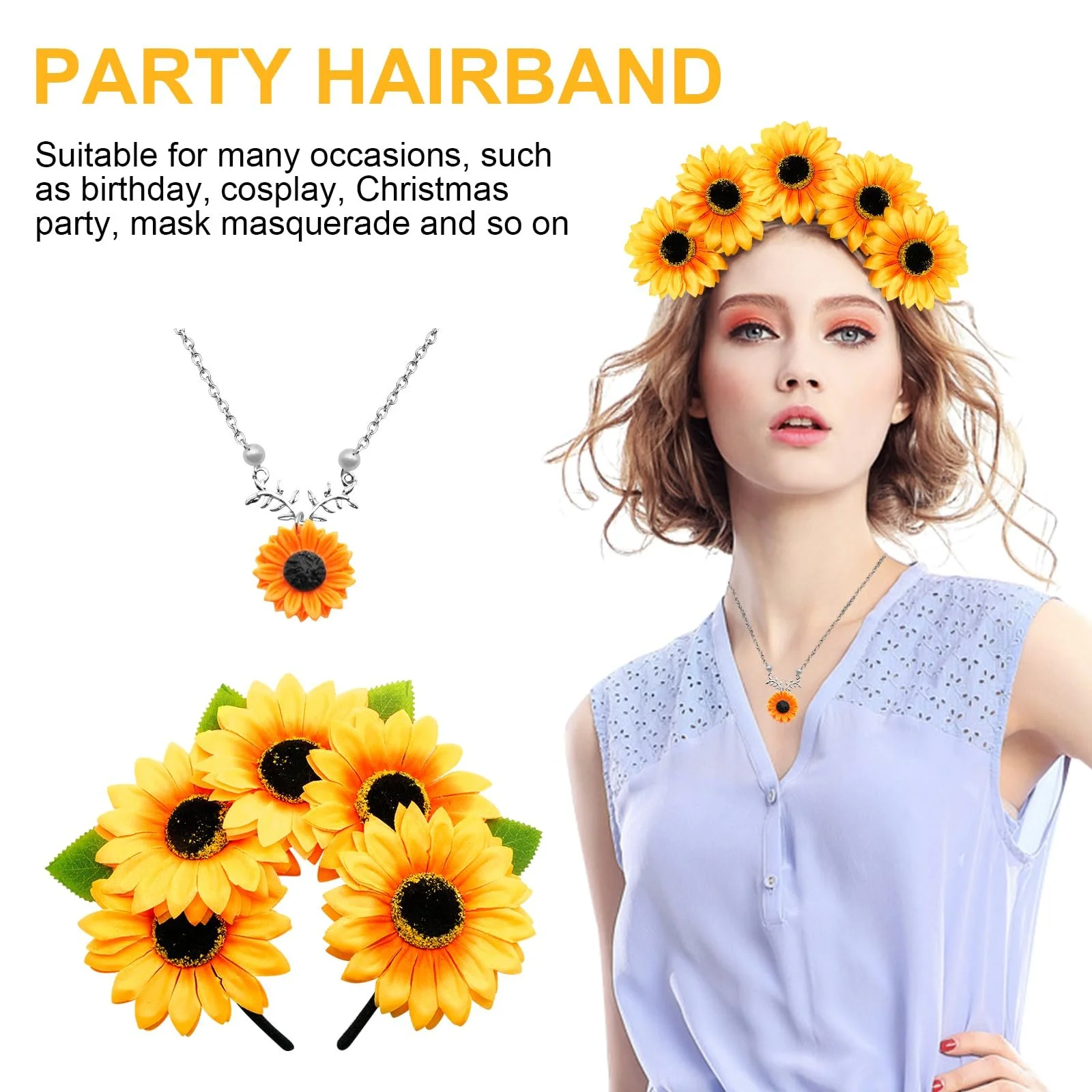 Обруч Подсолнечник, Богемный, фото №4 Обруч Подсолнечник, Богемный, фото №4