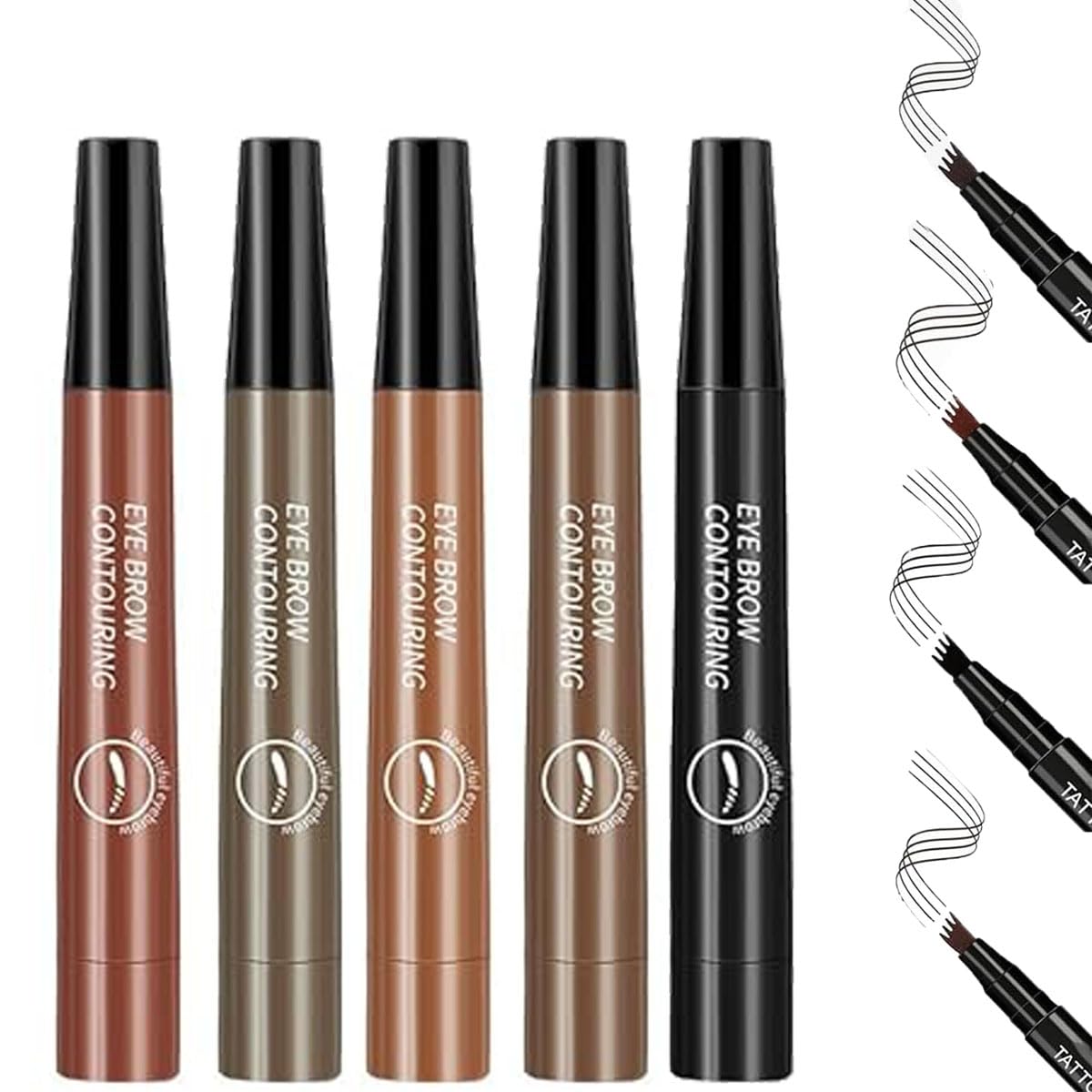 Олівець для брів Whimsyard Magical Precise 3D Microblading 4-спицевий водостійкий 5 шт., фото №1