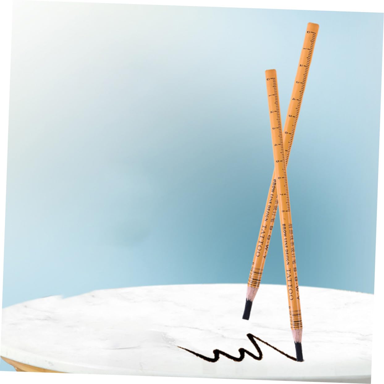 Косметичний олівець для брів HONMEET Eyebrow Pencil Pens Brown Lady Wooden, фото №6