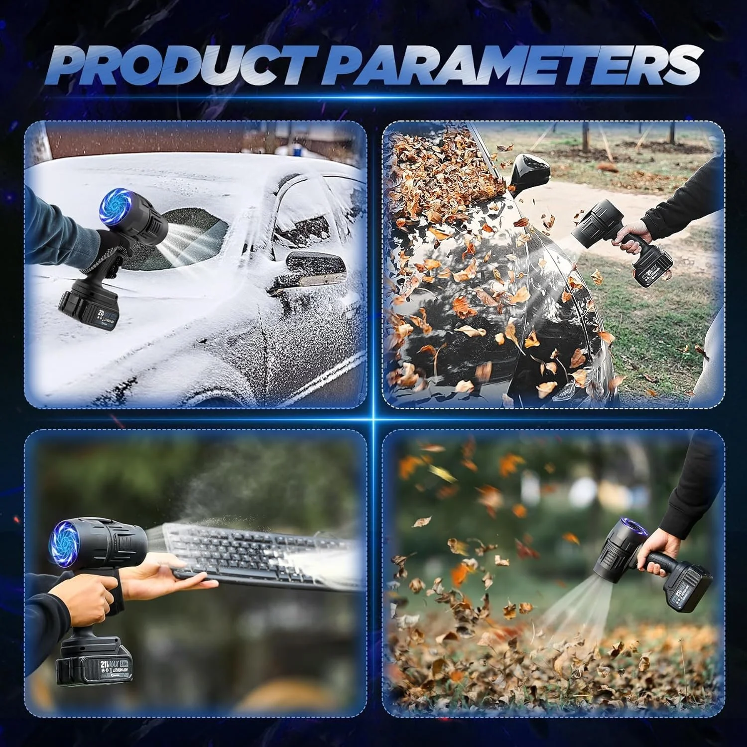 Воздуходувка Saker 180 000 об/мин 2 аккумулятора, фото №5 Воздуходувка Saker 180 000 об/мин 2 аккумулятора, фото №5