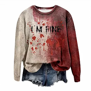 Футболка Generisch С длинными рукавами, круглый вырез, с праздничным принтом 2025 - Фото 1