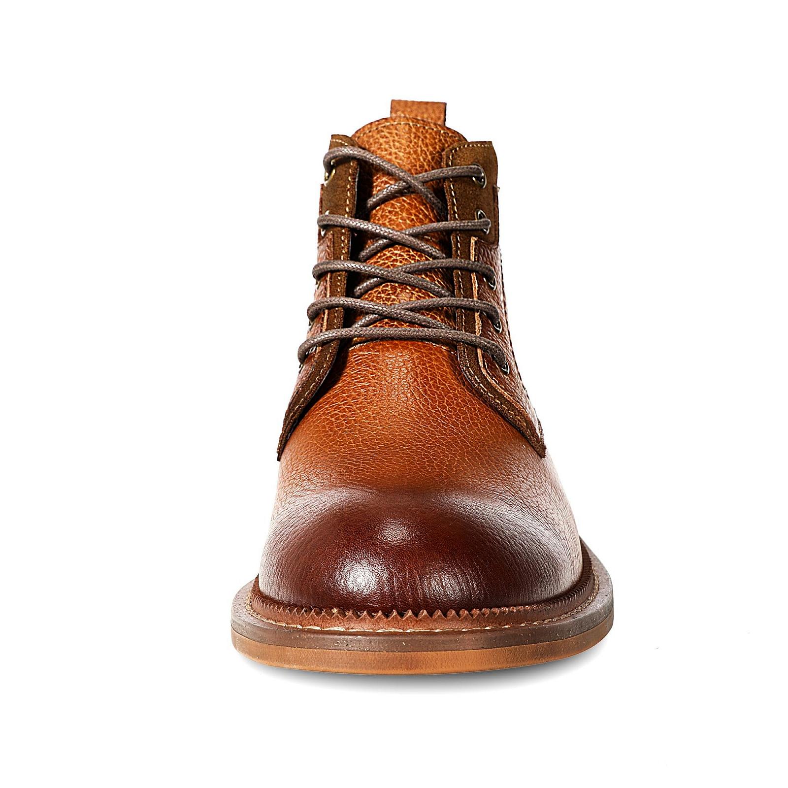 Чоловічі Черевики Allthemen Шкіряні На Шнурівці Класичні Високі, фото №6